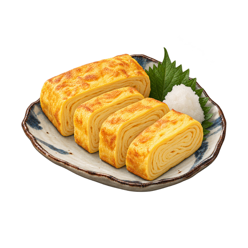 Tamagoyaki sticker illustration
