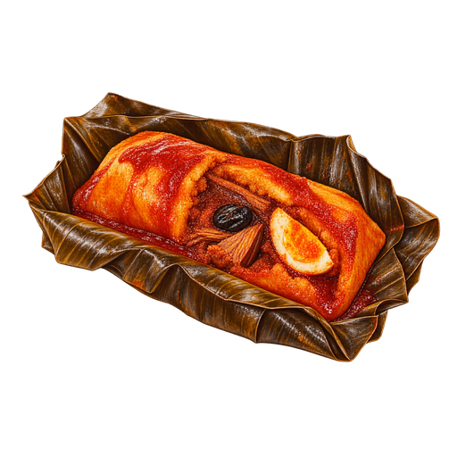 Tamales Colorados sticker illustration