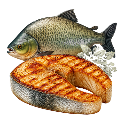 Tambaqui sticker illustration