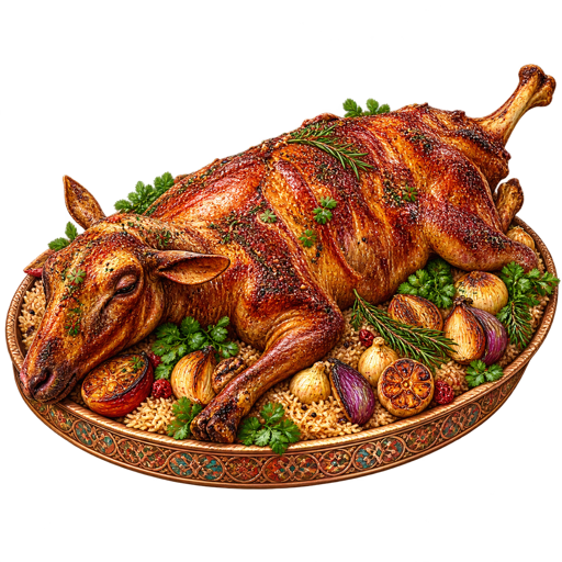 Whole Roasted Lamb sticker illustration