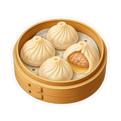 Tangbao (Soup buns) sticker illustration