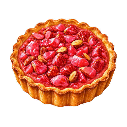 Tarte aux pralines sticker illustration