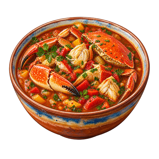 TCI Crab Stew sticker illustration
