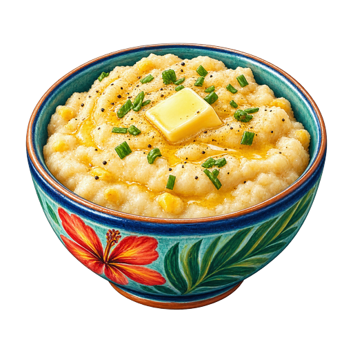 TCI Hominy Grits sticker illustration