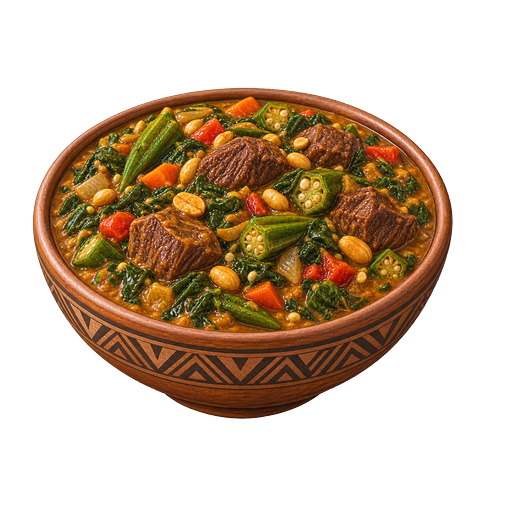 Chadian Peanut-Okra Stew sticker illustration