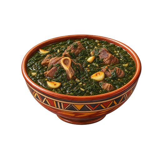 Mouloukhie sticker illustration