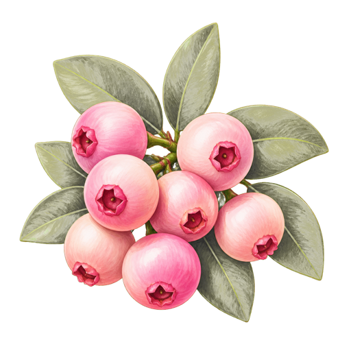 Teaberries sticker illustration