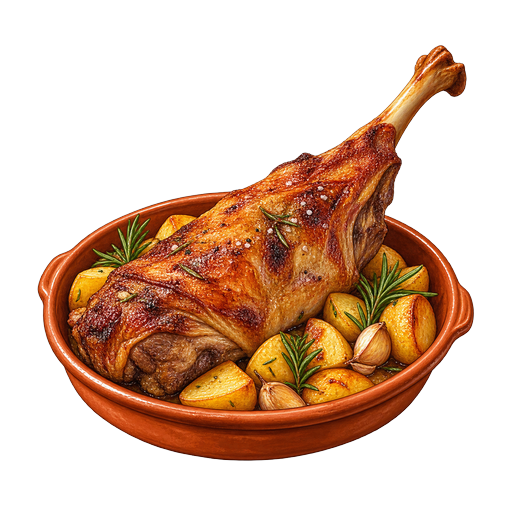 Aragonese Roast Lamb sticker illustration