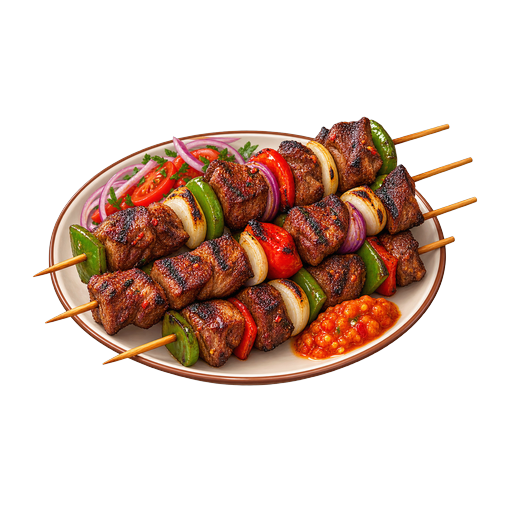 Brochettes sticker illustration