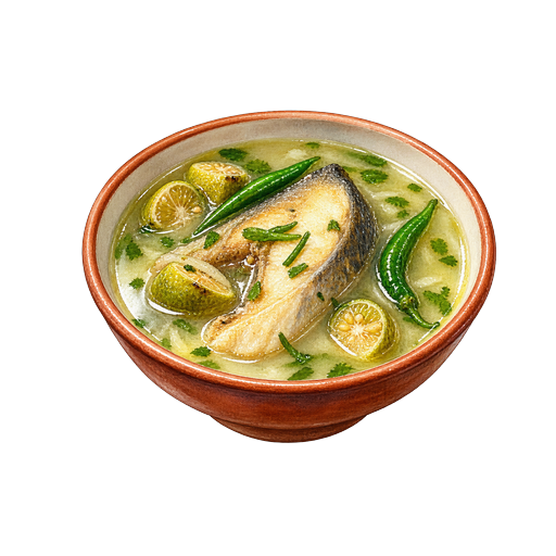 Sour Fish Curry with Thoikor sticker illustration
