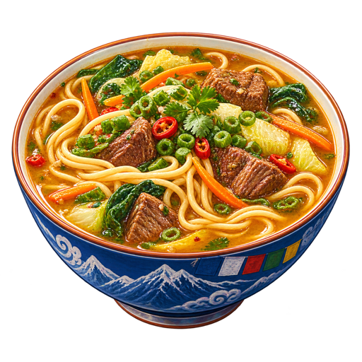 Thukpa sticker illustration