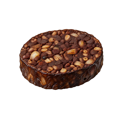 Timoleague brown pudding sticker illustration