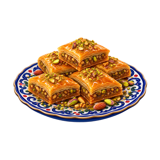 Tunisian Baklawa sticker illustration