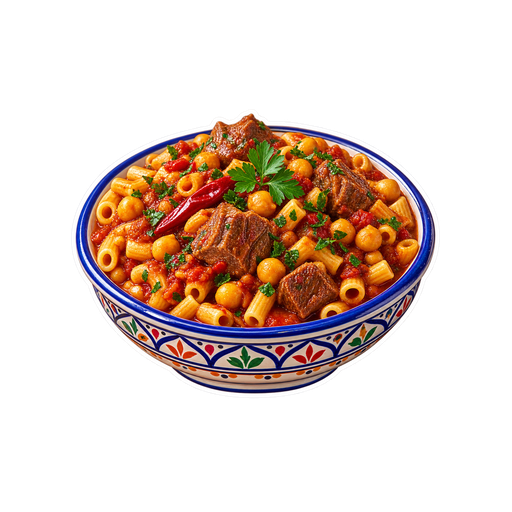 Makarouna sticker illustration