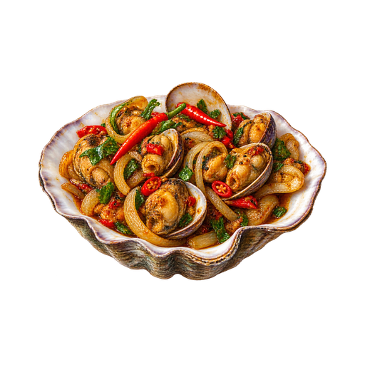 Tongan Devilled Clams sticker illustration