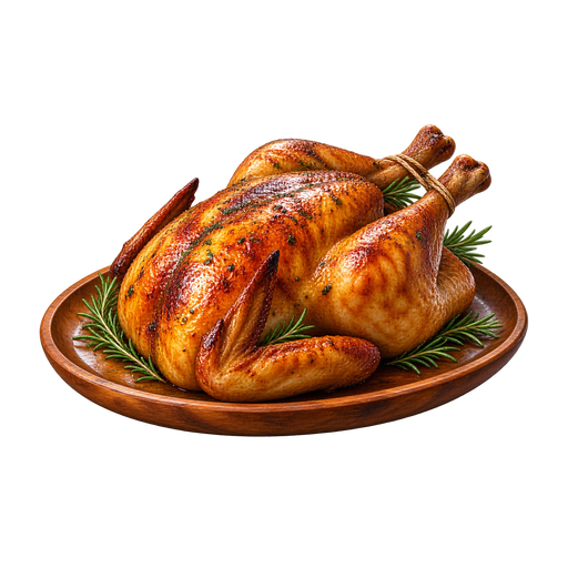 Tongan Whole Roasted Chicken sticker illustration