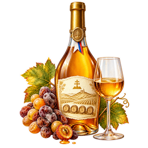 Slovak Tokaj sticker illustration