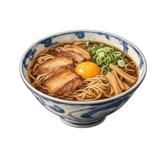 Tokushima Ramen sticker illustration