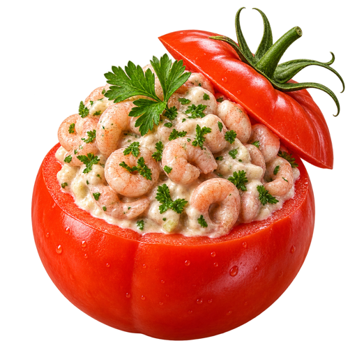 Tomate Crevette sticker illustration