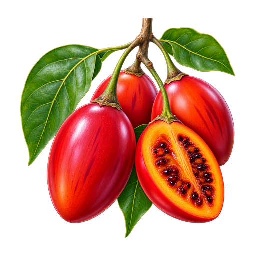 Tomate de Árbol (Tree Tomato) sticker illustration