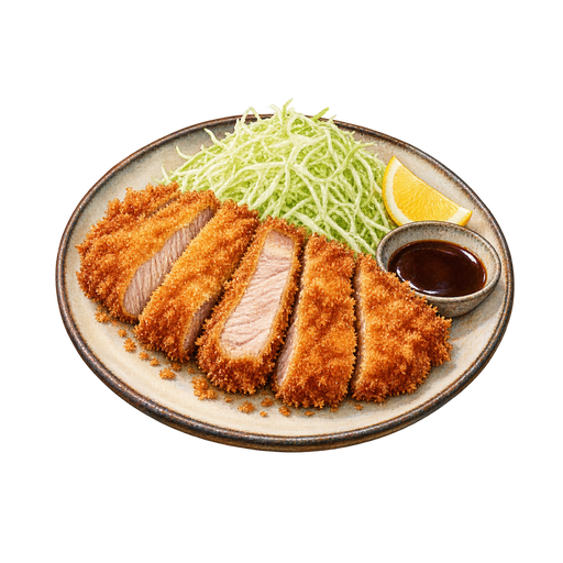 Tonkatsu sticker illustration