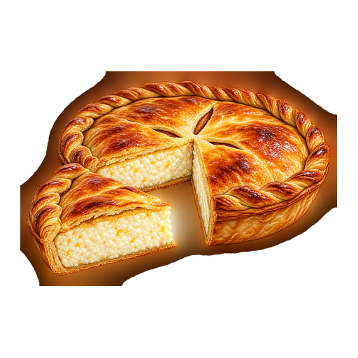 Maltese Savory Ricotta Pie sticker illustration
