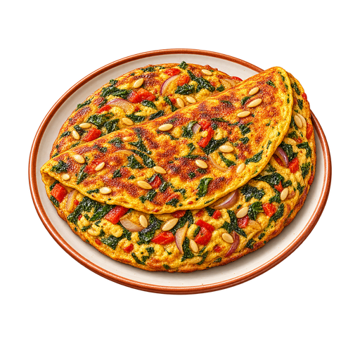 Egusi Seed Omelette sticker illustration