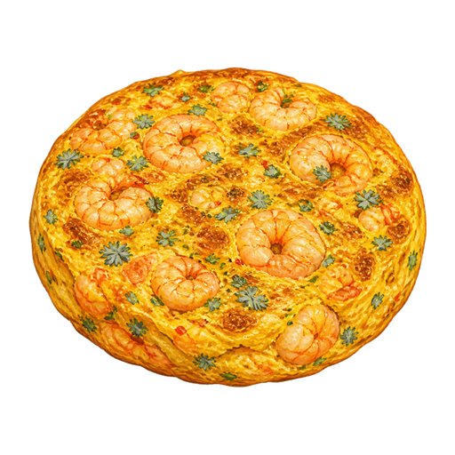 Tortilla de Camarones sticker illustration