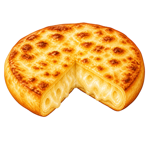 Tortilla de Queso sticker illustration