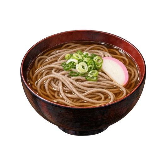 Toshikoshi soba sticker illustration