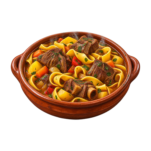 Goat Stew with Corn Noodles sticker illustration