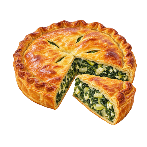 Swiss Chard Pie sticker illustration