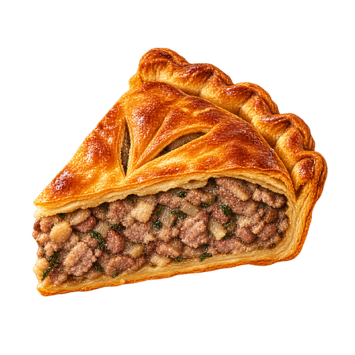 Tourtière landaise sticker illustration