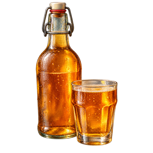 Traditional Welsh Cider sticker illustration