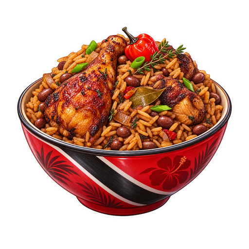 Pelau sticker illustration
