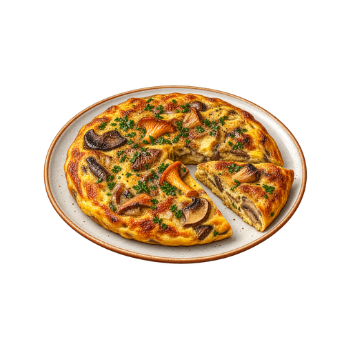 Mushroom Omelette sticker illustration