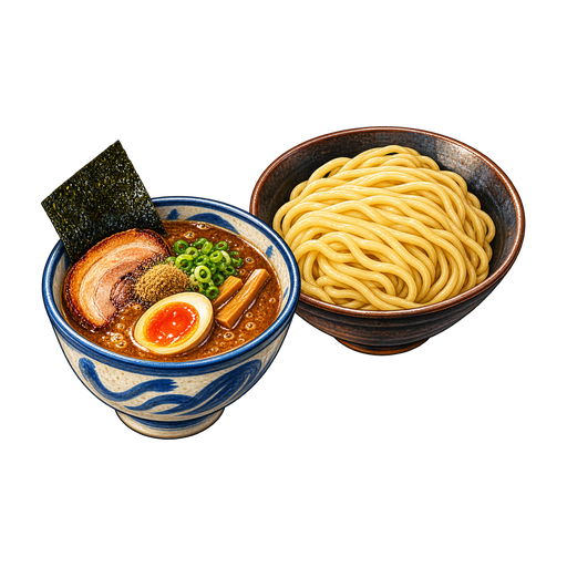 Tsukemen sticker illustration