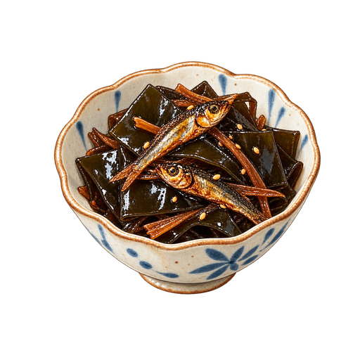 Tsukudani sticker illustration