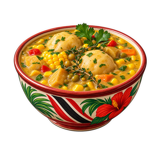 Corn Soup sticker illustration