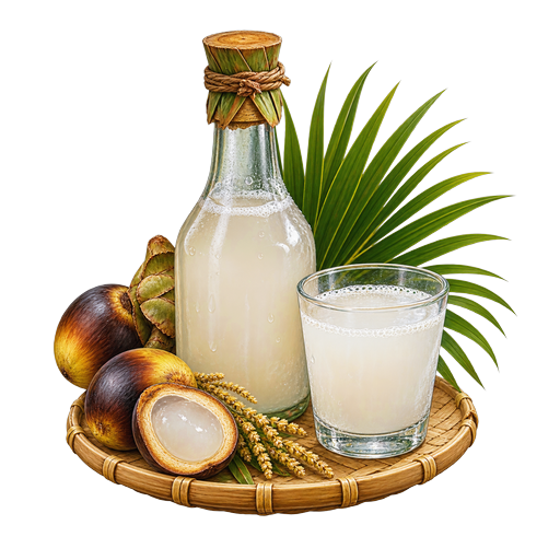 Timorese Palm Wine sticker illustration