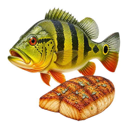 Tucunaré sticker illustration