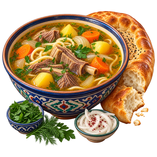 Turkmen Chorba sticker illustration