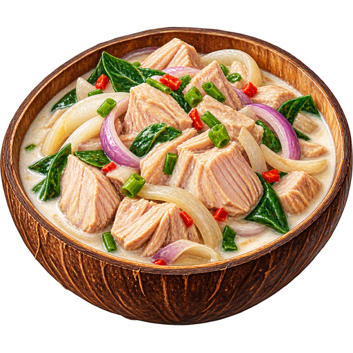 Tuvalu Coconut Tuna sticker illustration