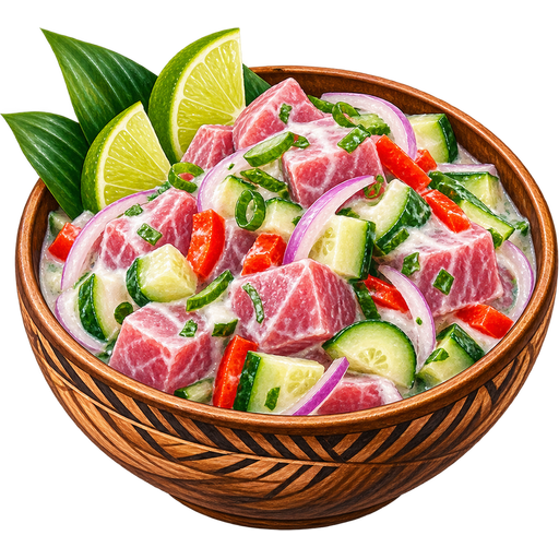 Tuvaluan Ika Mata sticker illustration
