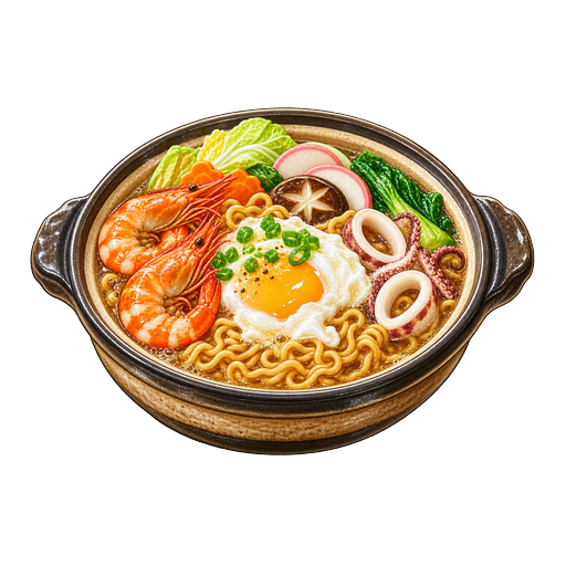 Guoshao Egg Noodles sticker illustration