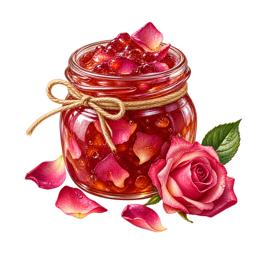 Rose Petal Preserves sticker illustration