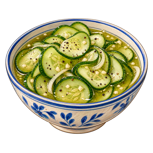 Cucumber Salad sticker illustration