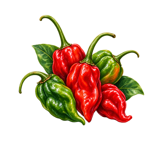 Urka Bangala Chilies sticker illustration