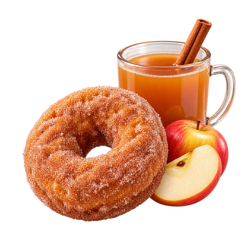 Apple Cider Doughnut sticker illustration