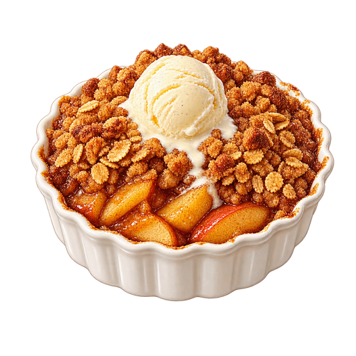 Apple Crisp sticker illustration